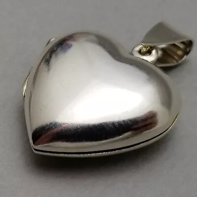 Solid Sterling Silver Love Heart Picture Photo Locket Pendant 925 - 4g • $24.87