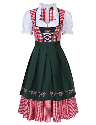 £20.99 • Buy Women's German Bavarian Traditional Dirndl Dress Oktoberfest Beer Maid Costume