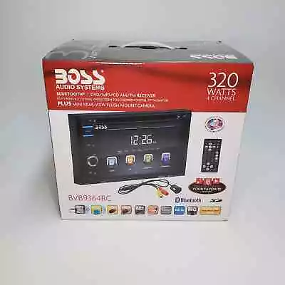 Boss BVB9364RC Double-DIN 6.2  Touchscreen Bluetooth DVD Player Monitor + Camera • $80