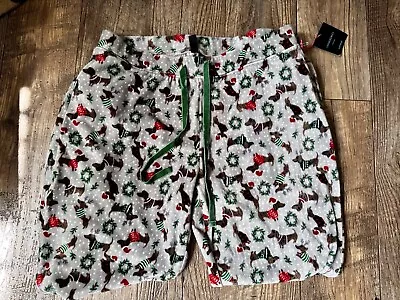 Cynthia Rowley Dachshund Dog Pajama Pants PJs Women’s Size L • $18