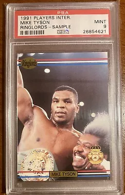 1991 Players International Ringlords Mike Tyson Sample PSA 9 • $89.95