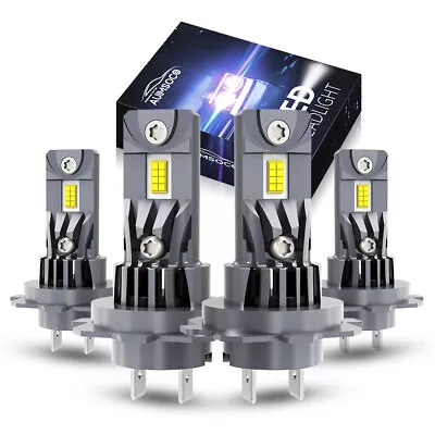 Combo H7+H7 LED Headlight Bulbs Kit High Low Beam Super Bright Xenon White 4x • $79.99