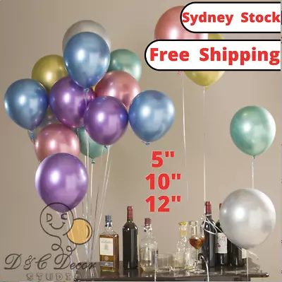 5/10/12 Inch Metal Latex Balloon Birthday Wedding Kids Party Decoration 10pcs • $3.80