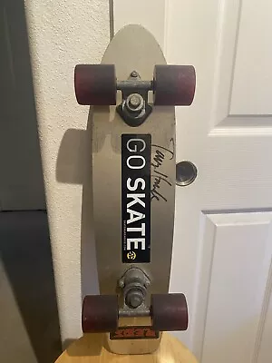 Vintage Gt (grentec) Seventies Metal Kickback Skateboard Signed By Tony Hawk • $275