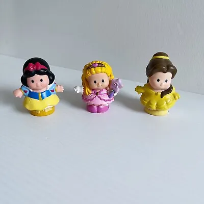 Fisher Price Little People X 3 Disney Princess Snow White Belle Royal Kingdom • $20