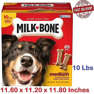 Milk-Bone Original Dog Biscuits Medium Crunchy Dog Treats 10 Lbs • $14.98