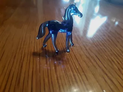 Miniature Blown Glass Horse • $5.99
