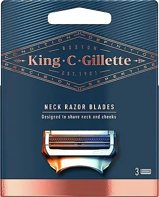 King C Gillette Neck Razor Blades 3 Pack 100% Brand New • $11.99