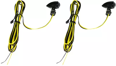 Custom Dynamics - CD-MICRO-A-B - Micro Turn Signals - Amber - Black • $63.95