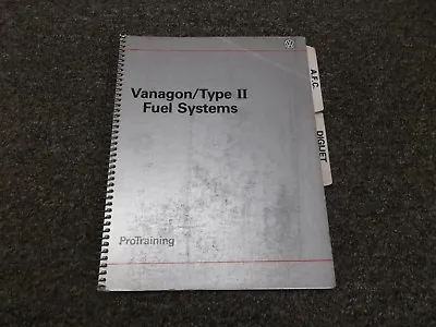 1987-1989 Volkswagen Vanagon Type II 2 Fuel System Service Manual AFC Digijet • $119.92