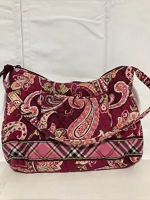 Vera Bradley Piccadilly Plum Small Retired Shoulder Bag Purse • $16.99