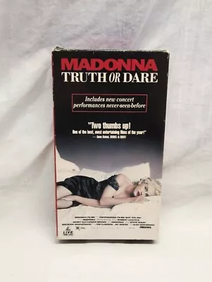 Madonna Truth Or Dare VHS • $7.12
