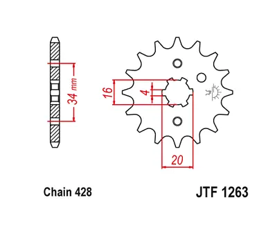 JT Front Sprocket 13 13T Tooth RM80 RM85 Yamaha DT MX 100 125 175 YZ80 And More • $11.05