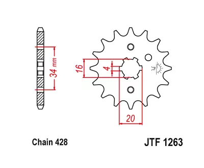 JT Front Sprocket 15 15T Tooth RM80 RM85 Yamaha DT MX 100 125 175 YZ80 And More • $11.05