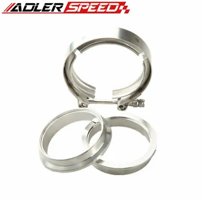 $23.90 • Buy 2.75'' 70mm V Band Clamp Turbo Exhaust Stainless Steel Male/Female Flanges Kit