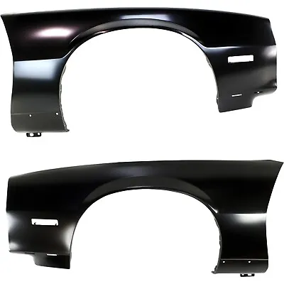 Front Fender Set For 1982-1992 Camaro Primed Steel With Holes For Body Cladding • $257.64