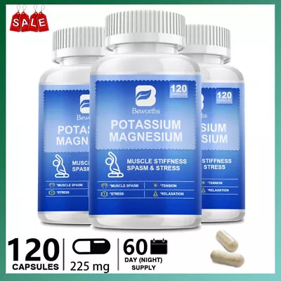 Potassium Magnesium Complex Capsule For Muscle SpasmTensionStress Relaxation • $16.66