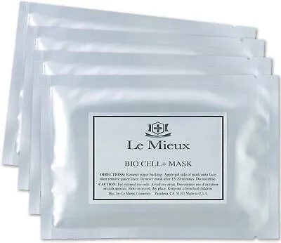 Le Mieux Bio Cell+ Mask - Marine Collagen & Peptide Serum Face Mask (4 Masks) • $25.97