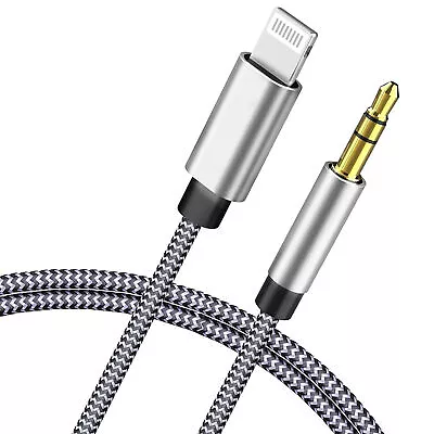 Aux Cable 3.5mm Jack Lead Car Audio Music For IPhone 14 13 12 11 Pro 7 8 X XR SE • £4.25