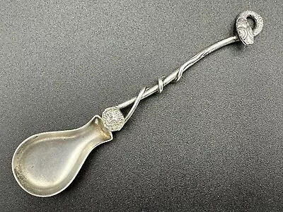 800 Silver Twisted Handle Figural Serpent Medicine Spoon • $5.50