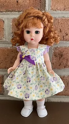 Ginny Madame Alexander 8”Doll Clothes Spring Purple Flowers Yellow Hearts • $13.49