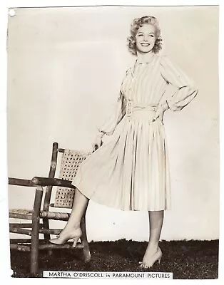 MARTHA O'DRISCOLL STYLISH POSE STUNNING PARAMOUNT PORTRAIT 1940s ORIG Photo 374 • $19.99