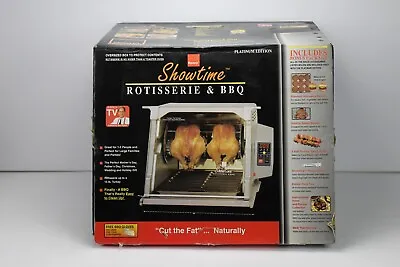 $85 • Buy Ronco Showtime Rotisserie & BBQ Oven 5000 Series Platinum Edition Digital SILVER
