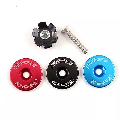 FSA Orbit MX Bicycle Headset Star Nut & Top Cap Set // 1-1/8  // Black Blue Red • $8.90