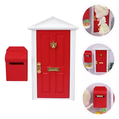  Mini Furniture Door Wooden Micro Scene Toys For Girls Mailbox Blanks Fairy • £16.99