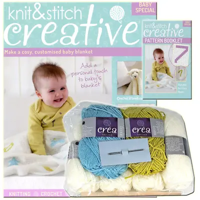 £8.99 • Buy Knit And Stitch Baby Special Customised Baby Blanket SP005 Creative Magazine Kit