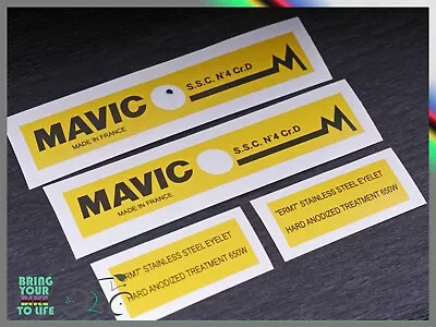 MAVIC S.S.C. No4 Cr.D Decal Sticker For Rims Set For 2 Rims (4xsticker) Wheel • $6