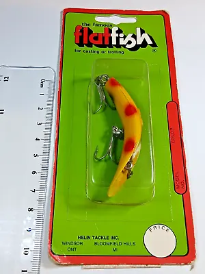HELIN'S FLATFISH Fishing Lure  X5 Vintage New In Pack. Trout Bass Lure. • $27.99