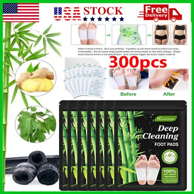 300x Detox Foot Patches Pads Body Toxins Feet Slimming Deep Cleansing Herbal US • $12.75