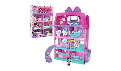 Minnie Mouse Bow-tel Hotel Pink Playhouse Including Slide And Furniture Pink • £39.99