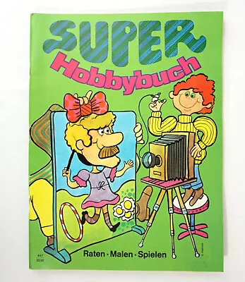 Vintage Super Hobbybunch German Childrens Coloring Activity Book UNUSED 1970s • $19.95