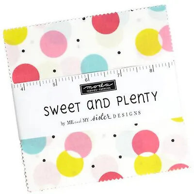 Sweet And Plenty Moda Charm Pack 42 100% Cotton 5  Precut Fabric Quilt Squares • $15.99