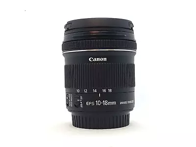 Canon EF-S 10-18mm F/4.5-5.6 IS STM Wide Angle Lens + UV Filter *EXCELLENT Cond* • $309