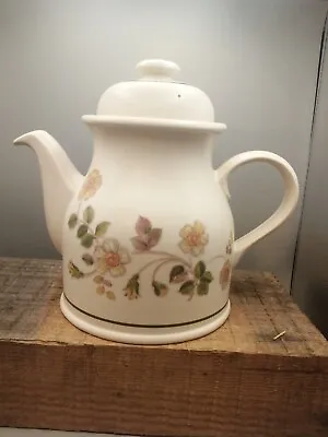 M&S Marks & Spencer Autumn Leaves Ceramic Stoneware Large Tea Pot *VINTAGE* • £9.95