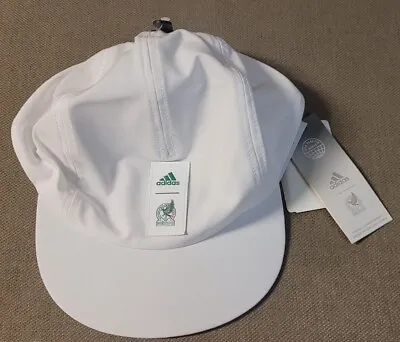 Men's Adidas White/Green Mexico National Team AEROREADY Adjustable Paneled Hat • $16.99