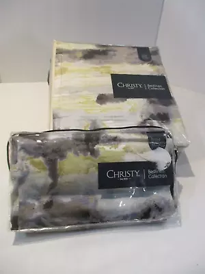 Christy Linens Duvet Cover/ Shams 300 TC Designed In England Queen Size New • $65