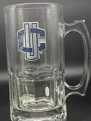 UConn’s Huskies Large Glass Beer Mug  Licensed Metal Decal -New Never Used 🍺 • $35