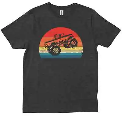 Monster Truck Are My Jam Cool Vintage Retro Sunset Travel Lovers T-shirt • $28.99