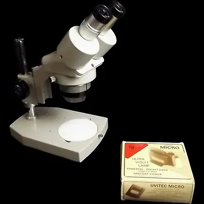 1970-90’s Meiji EMT Microscope With Ultraviolet Lamp • £795