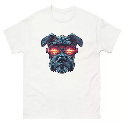 Shirt Cyberpunk Miniature Schnauzer Dog Print Summer Unisex Tee T-Shirt Gym • $19.19