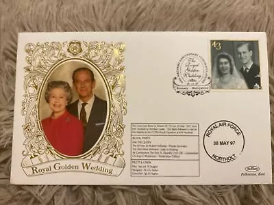 Royal Golden Wedding Queen Elizabeth Prince Phillip 43p Stamp 1997 • £0.49