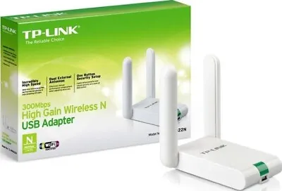 TP-LINK 300 Mbps WiFi Adapter - High Gain Wireless Internet USB Dongle TL-WN822N • £15