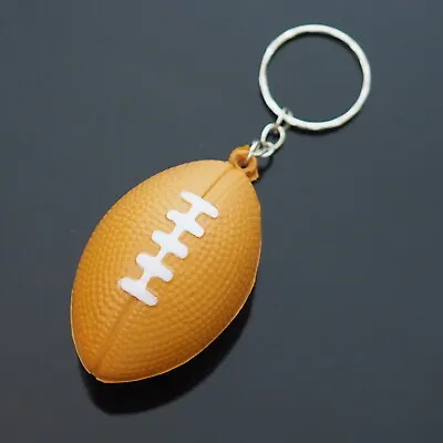 Mini Foam Football Keychain Key Ring Pendant • $6.99