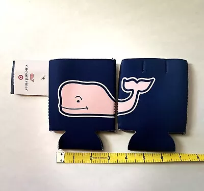 2X Vineyard Vines Target Pink & Navy Can Cooler Koozie - SHIPS SAME DAY! • $20.95