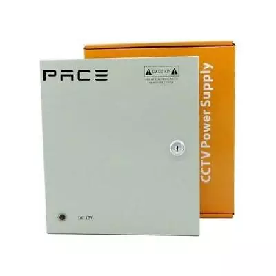 PACE Professional 9 Channel 12V 5A CCTV Camera DC Power Supply 60W Fanless • £21.99