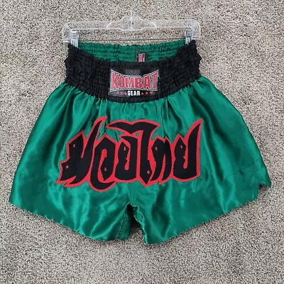 Kombat Gear Muay Thai Shorts Men's XL Green MMA Martial Arts Boxing Training • $23.97